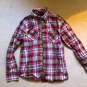Men’s plaid button down